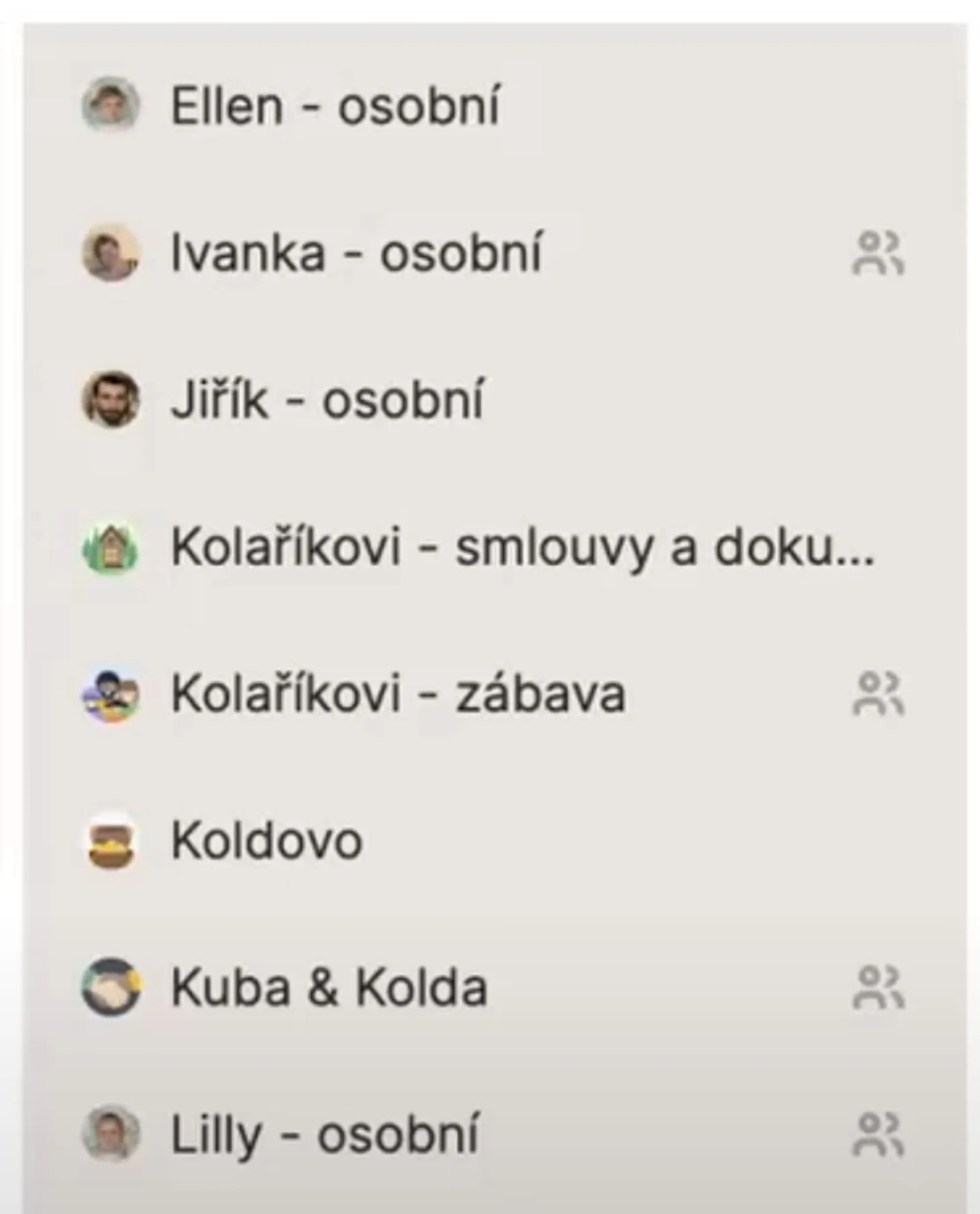 Trezory pro jednotlivé členy rodiny v 1Passwordu