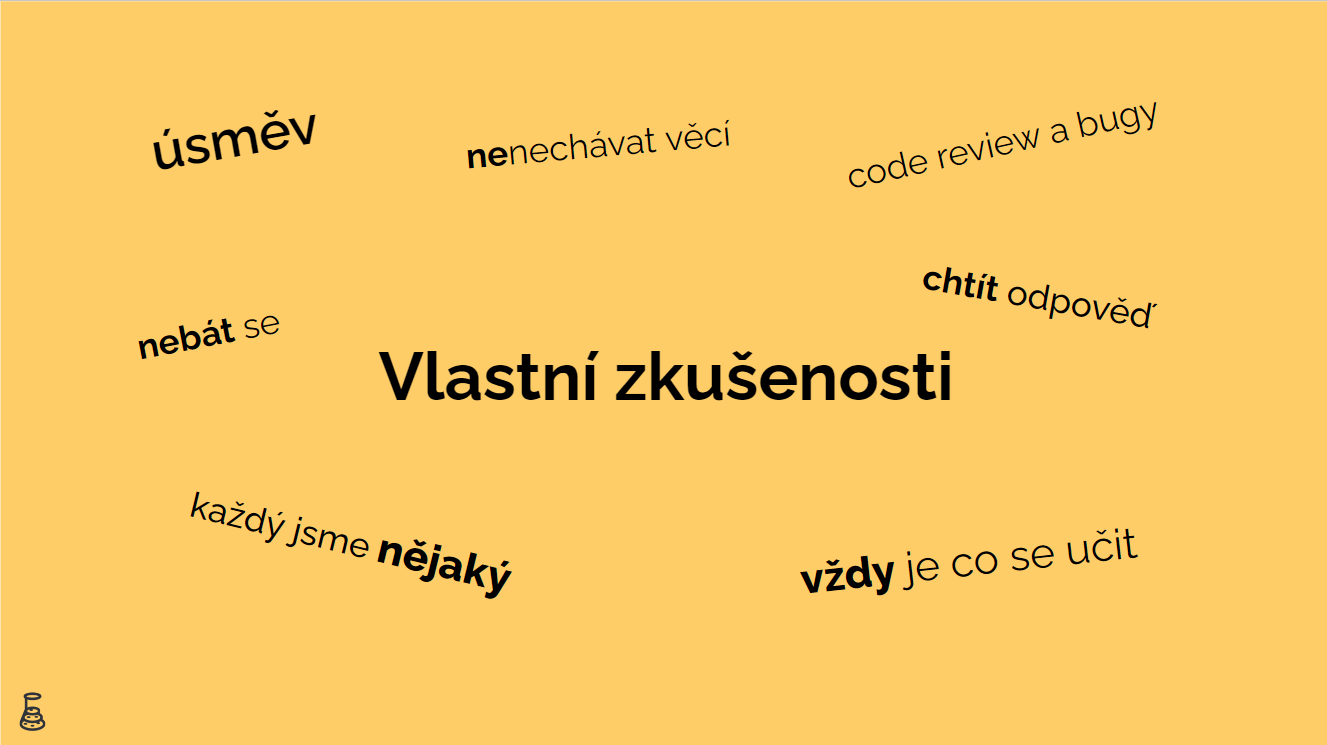 Závěrečný snímek z přednášky