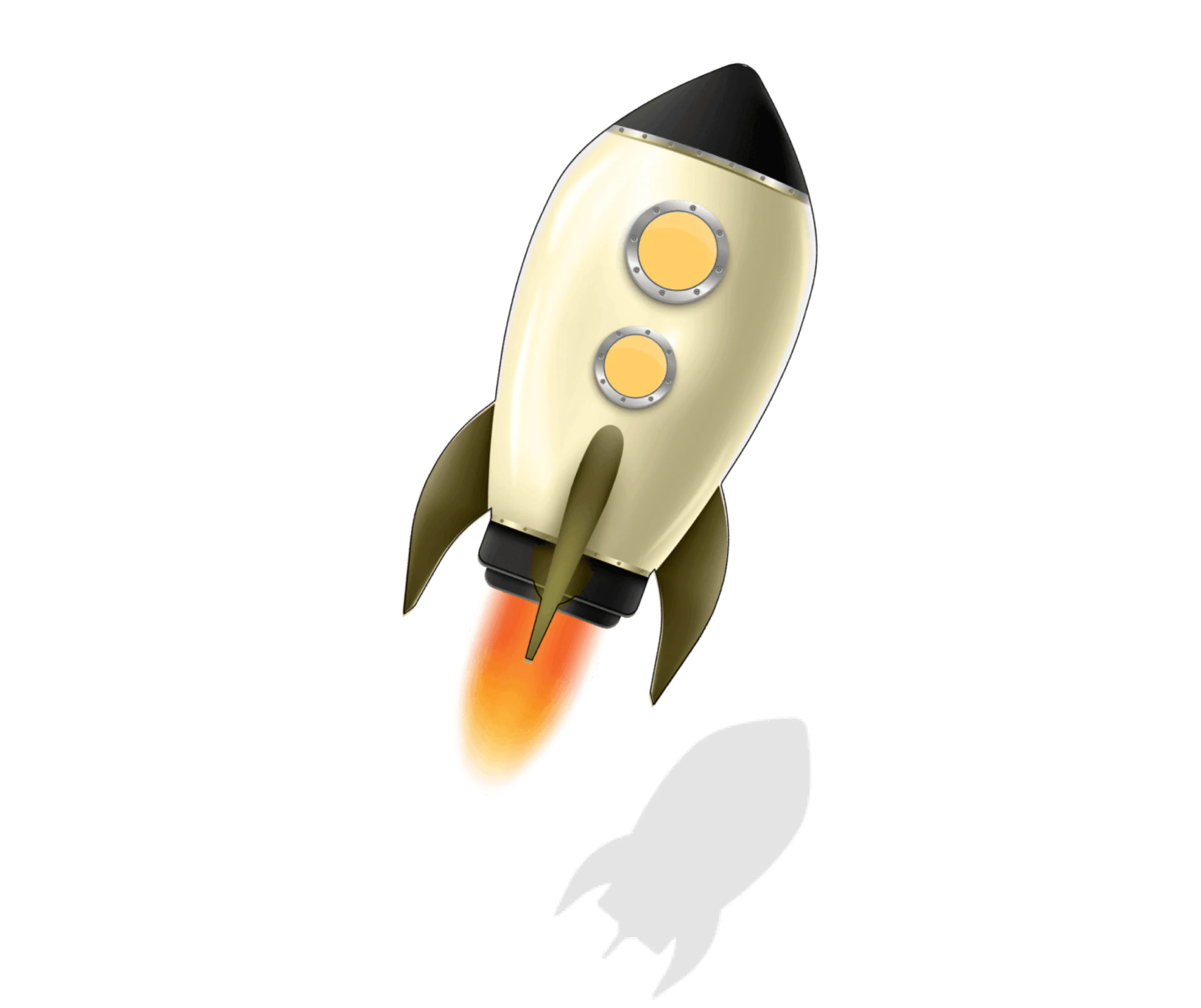Ilustrace startující rakety