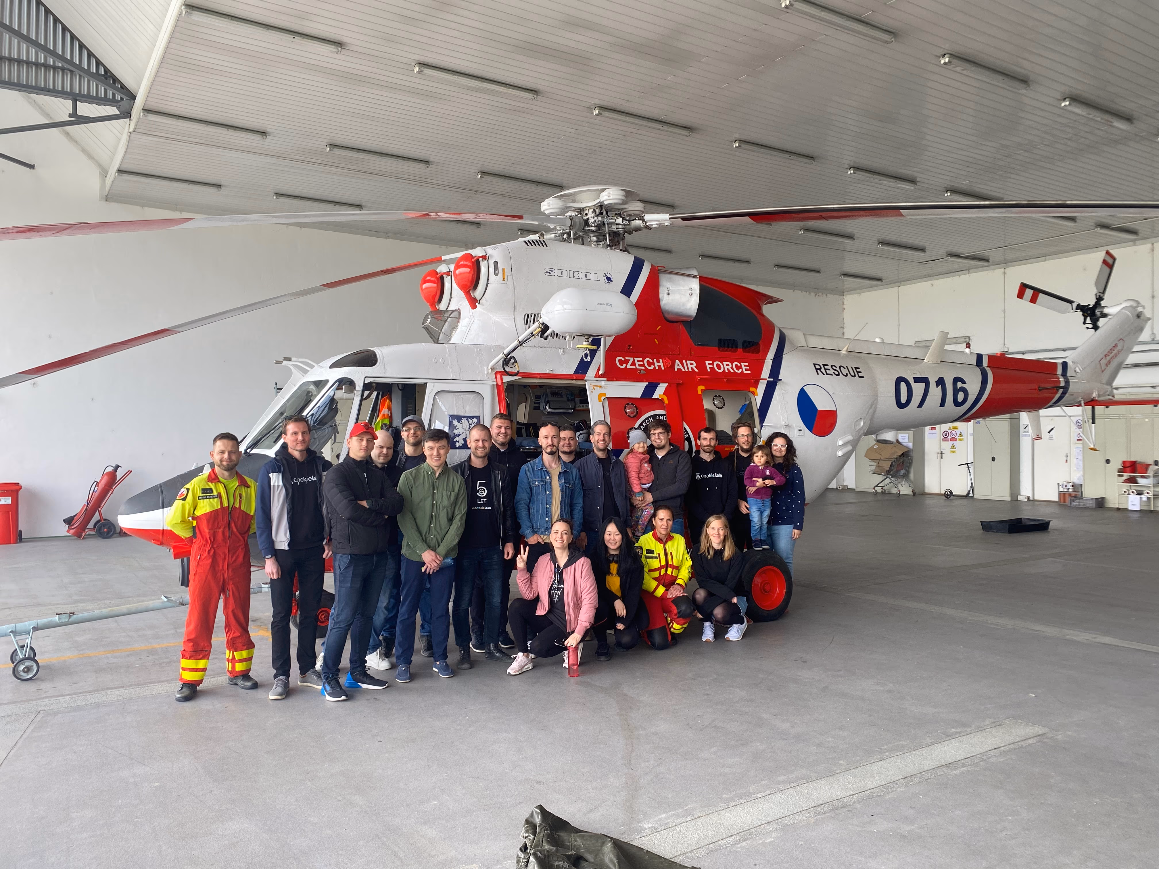 Helicopter visit