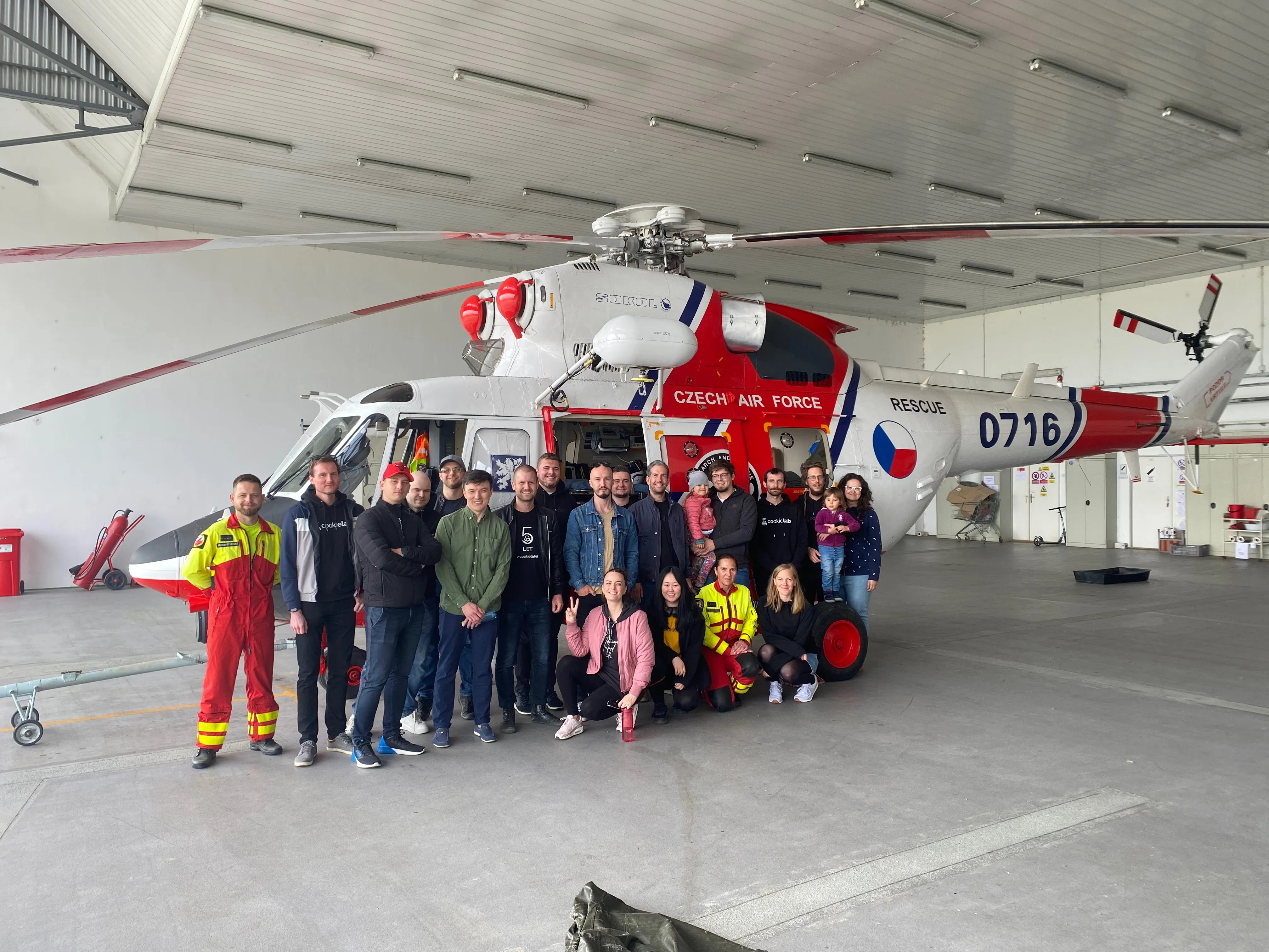 Helicopter visit